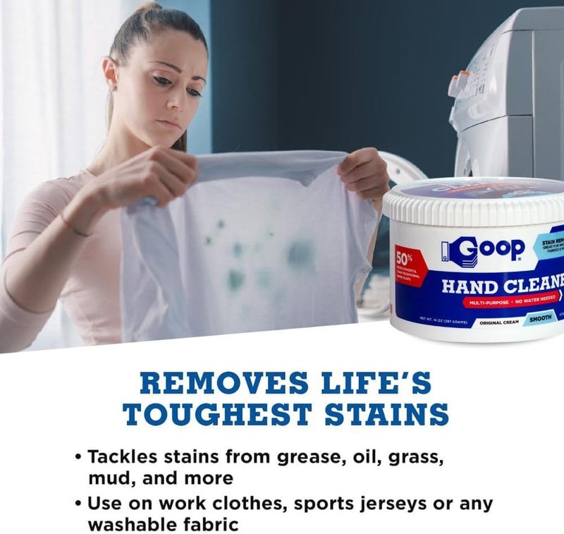 Goop Multi-Purpose Hand Cleaner - 14 oz Original Cream for Stain Removal - Image 3
